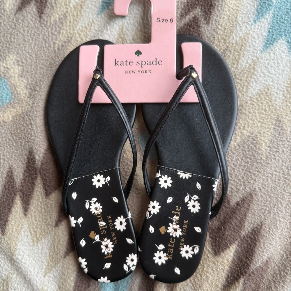 Kate Spade Tan Floral Pattern Sandals